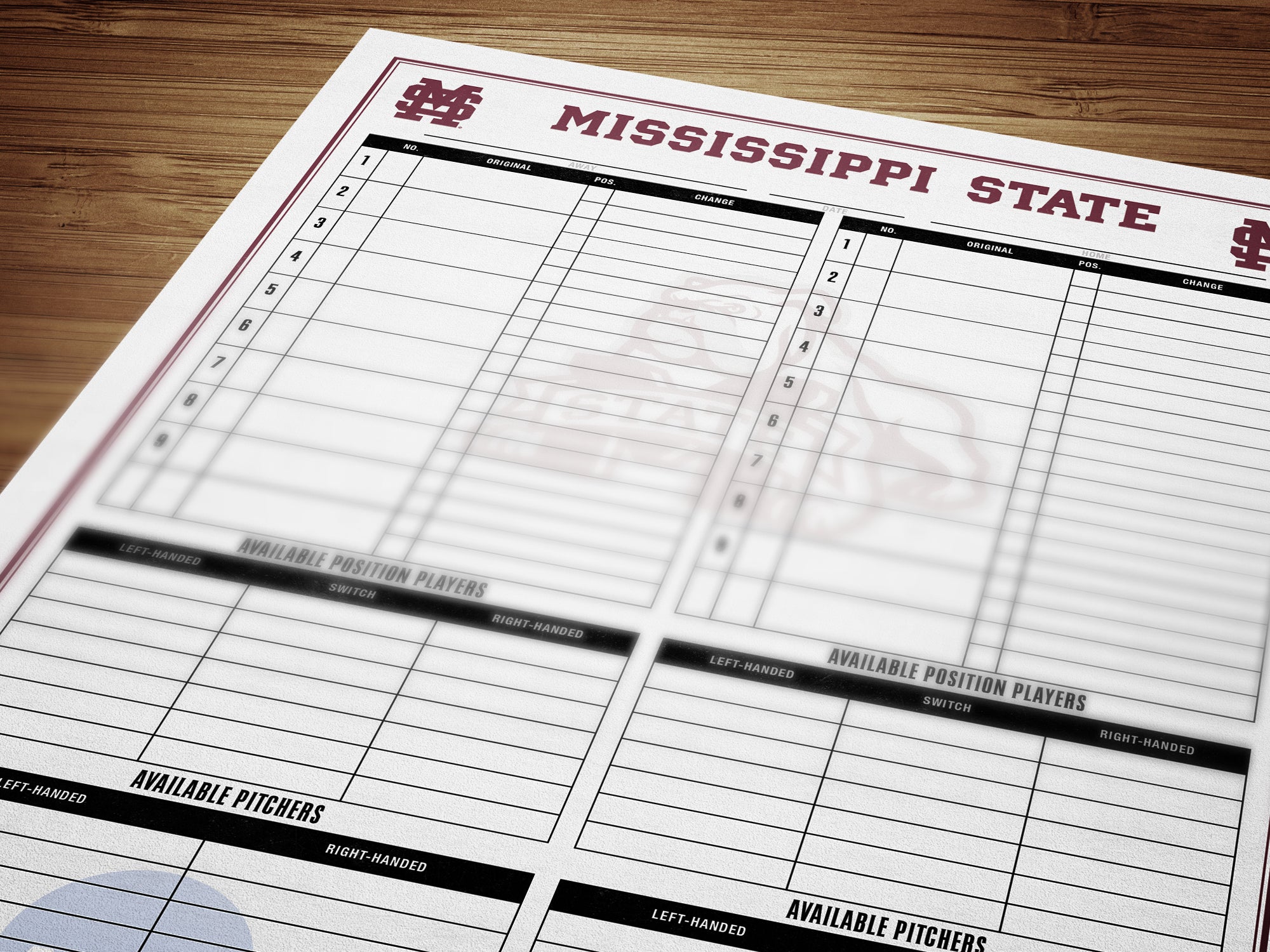 Pro Lineup Cards | Professional Custom Dugout Charts and Lineup Cards