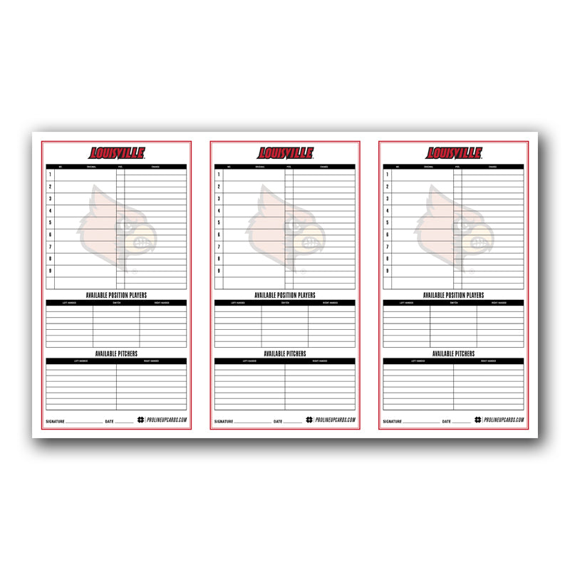 Custom Lineup Cards