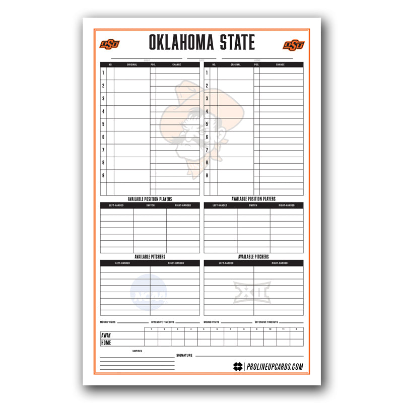 Custom Dugout Charts